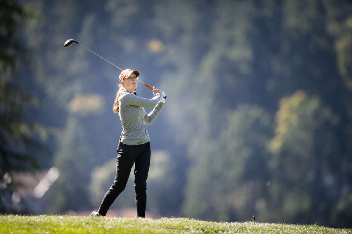 Ellie watching her drive